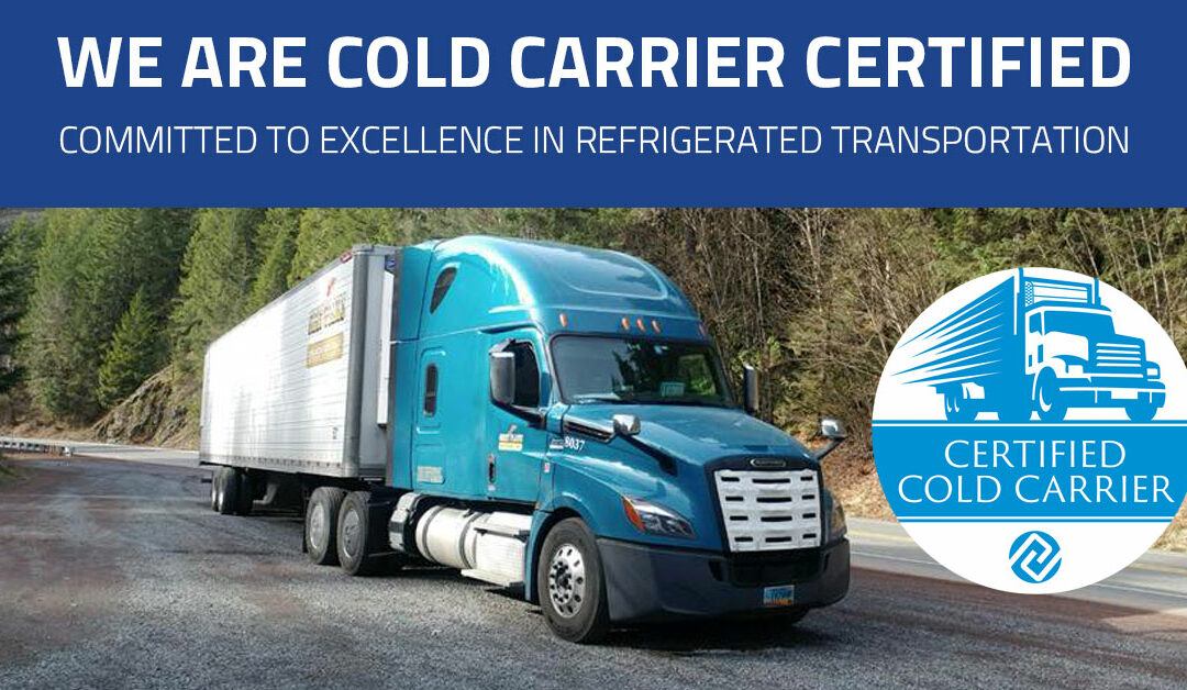 Great Plains Transport Earns Cold Carrier Certification from IRTA