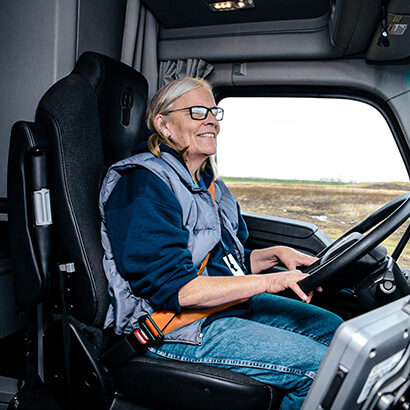 Great Plains Transport Female Truck Driver